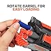 CACUSN Guardians Dart Blaster Guns | Rotating 4-Dart Barrel Toy Blasters | Foam Dart Toy Guns | 12 Suction Darts Included | 2 Dartboards