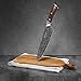 FineTool Kitchen Knife, 8 inch Professional Chef's Knives Japanese 7Cr17 Stainless Steel Vegetable Cleaver with pakkawood Wood, Sharpest Cooking Knives Best Choice for Home Kitchen and Restaurant