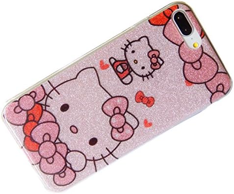 (IP78HYGLKT6) Glitter Design Hello Kitty hybrid case shockproof cover for iphone 7 / iphone 8 (4.7 IN) - ByBee Retail Packaging …