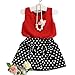 Mosunx 2016 Spring Summer Girls Cute Vest + Skirts Two Pieces Set Skirt Suit