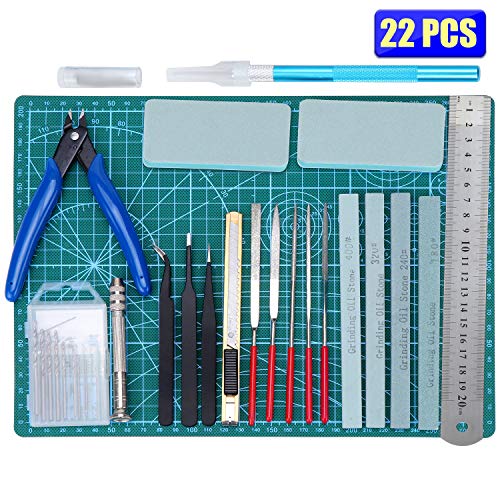 WiMas 22 STÃCKE Gundam Modeler Grundwerkzeuge, Modellbau-Werkzeugsatz für Hobby Model Assemble Building – Bild 3