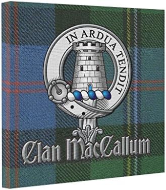 Yolana MacCallum Tartan Badge Gallery Wrapped Canvas Clan Online Canvas