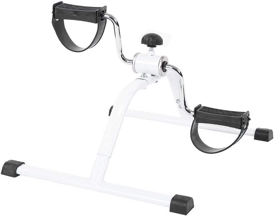 Portable Pedal Exerciser - Under Desk Bike Pedal Exerciser Office Exercise Equipment, Mini Foot Pedal Exerciser Stationary Bike Peddler for Arms, Legs, Physical Therapy Equipment