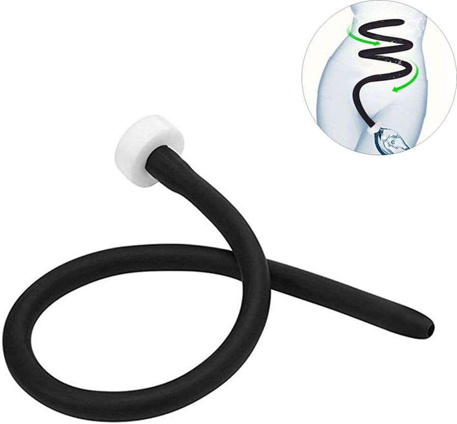 Yuejiancaos Enema Wash Tube Portable Enema Tube Anal Cleaning System Connect 20 Inch Enema Attachment for Men Women
