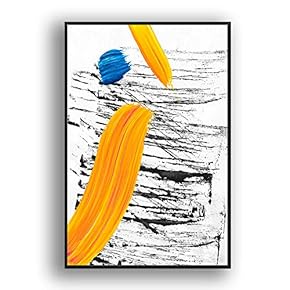 Framed for Living Room Bedroom Colored Brush for