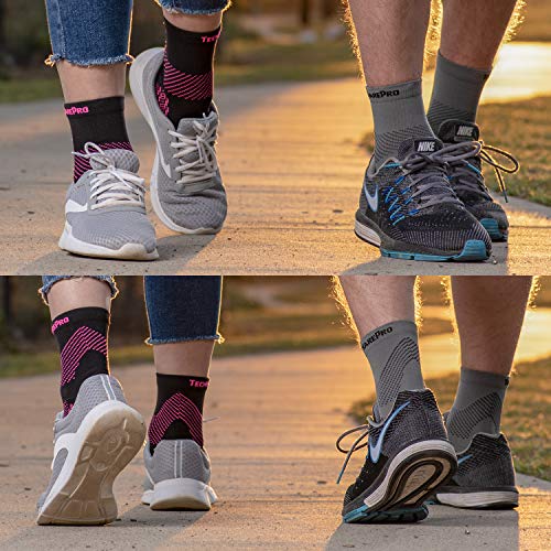 TechWare Pro Ankle Brace Compression Socks - Plantar Fasciitis Sock with Arch Support for Achilles Tendonitis & Heel Pain Relief. Men & Women 1 Pair - Thumbnail 7