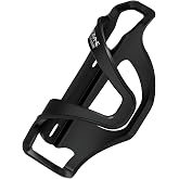 LEZYNE Flow Cage SL Bike Water Bottle Cage | Composite Matrix Construction, Side-Load Design, Compact Frame Cycling Accessory, Left Side, Black