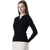 MERINOSNUG 100% Merino Wool Sweaters Women V Neck Long Sleeve Pullover Lightweight Softknit Wool Shirt Women's Warm Tops