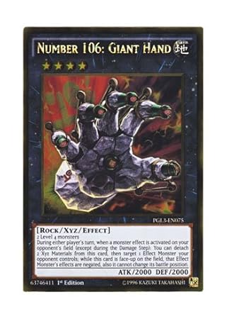 Amazon 遊戯王 英語版 Pgl3 En075 Number 106 Giant Hand No 106