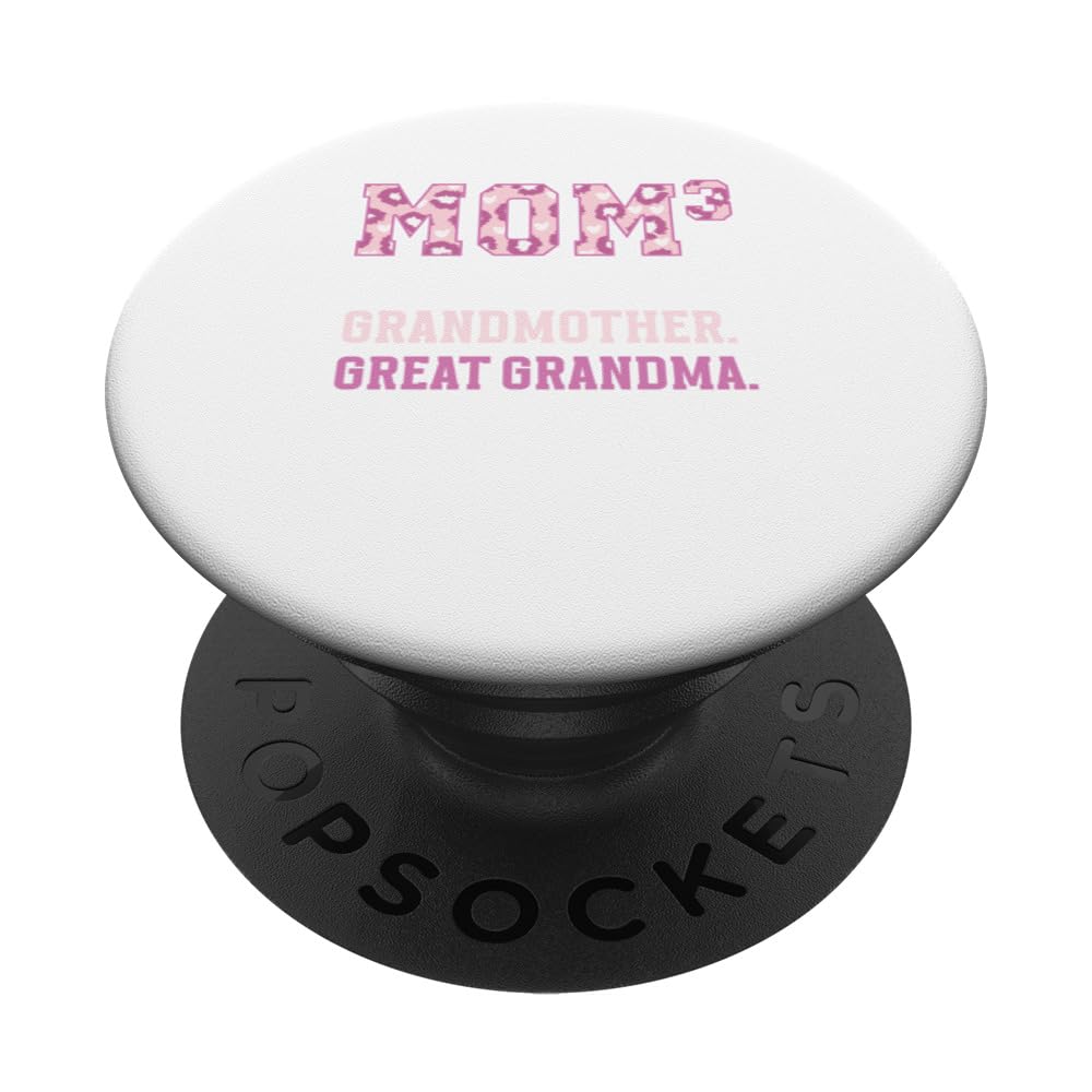 Mom3, great grandmother, dad, great grandma leopard PopSockets Swappable PopGrip