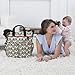 Skip Hop Duo Signature Carry All Travel Diaper Bag Tote with Multipockets, One Size, Hearts