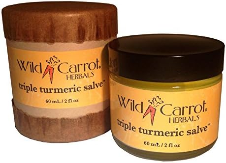 Triple Turmeric Salve Wild Carrot Herbals 2 fl oz Jar