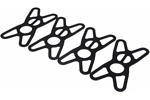 Kbrotech Replacement Rubber/Silicone Bands for Universal Bike,Bicycle,Motorcycle,Handlebar,Roll Bar Mount,Scooter,Phone Mount Holder,4 PCS Bands (ABLACK)