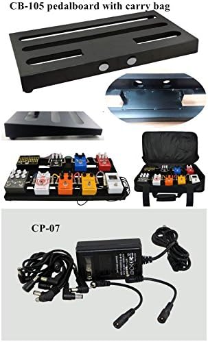 Caline USA CB-105 Pedal Board with Carry Bag & Caline CP-07 Power Supply adaptor
