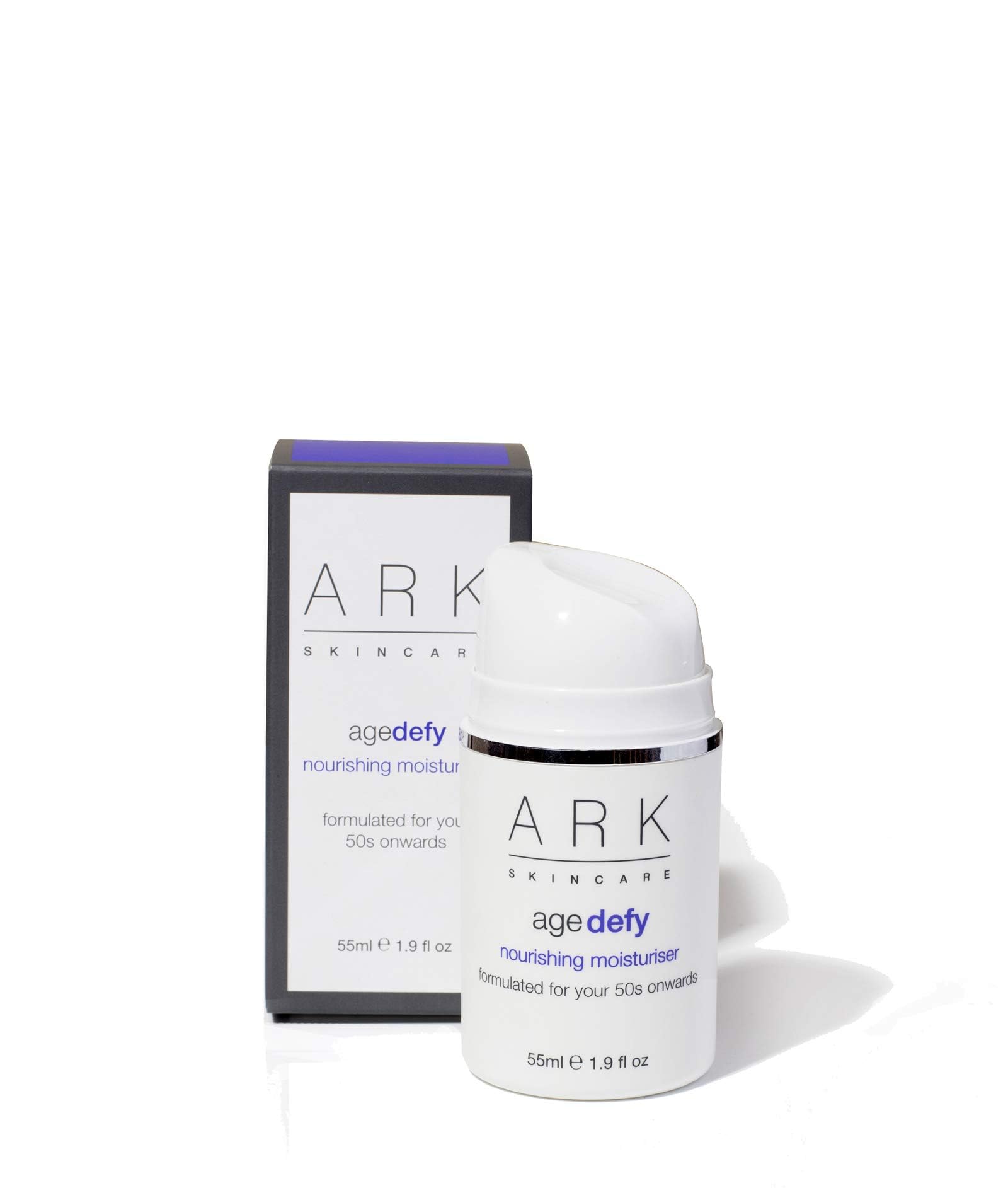 ARK Skincare Age Defy Nourishing Moisturiser, for Mature Skin, Combats Hormone Loss & Dryness, with Hyaluronic Acid, Blackcurrant and Borage Oil, 55ml