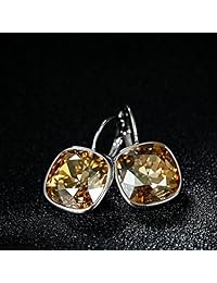 Xuping Christmas, cristales de Swarovski, aretes con gancho Huggies, Acción de Gracias, mujer, joya, regalos