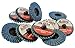 ABN Sandpaper Disc Set, 2in - T27 60 Grit High Density Zirconia Alumina 10pk Round Sander Flat Flap Round Sanding Pads