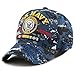 THE HAT DEPOT Official Licensed U.S. Military Vietnam Veteran Ribbon Cap (Blue Digital Camo-U.S. Navy)