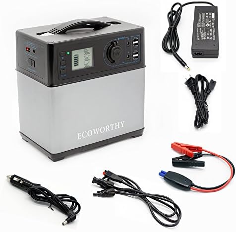 yiyusheng 400Wh Portable Solar Power Generator Lithium-ion Power Supply with Outdoor Camping, Charge by Car