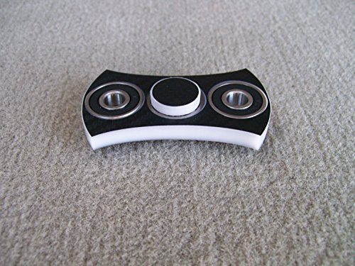 JWraps Original Blade Fidget Spinner EDC Toy with Black Carbon Fiber Wrap Top.