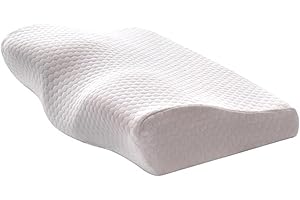 Dosaze Contoured Orthopedic Pillow for Neck Pain and Headaches (Blanc)