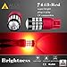 Alla Lighting Super Bright T20 7440 7443 LED Turn Signal Light Bulbs WY21W 7444 7440 7443 LED Bulbs High Power 2835-SMD 7440 7443 Red LED Bulbs for Cars Trucks Brake Stop Lights Replacement
