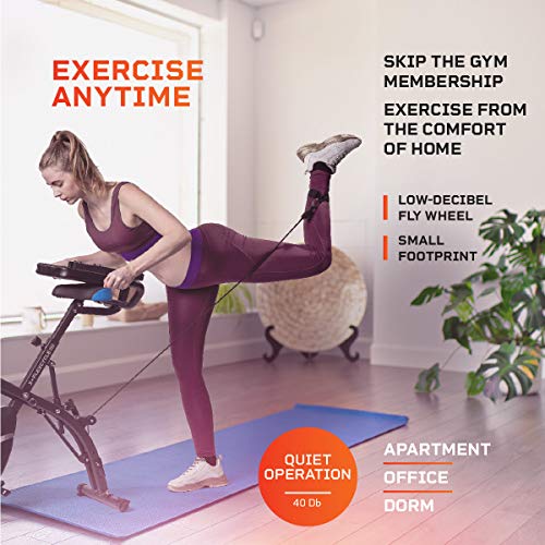 LifePro 3 in 1 Foldable Stationary Bike with Arm workout, Heartrate