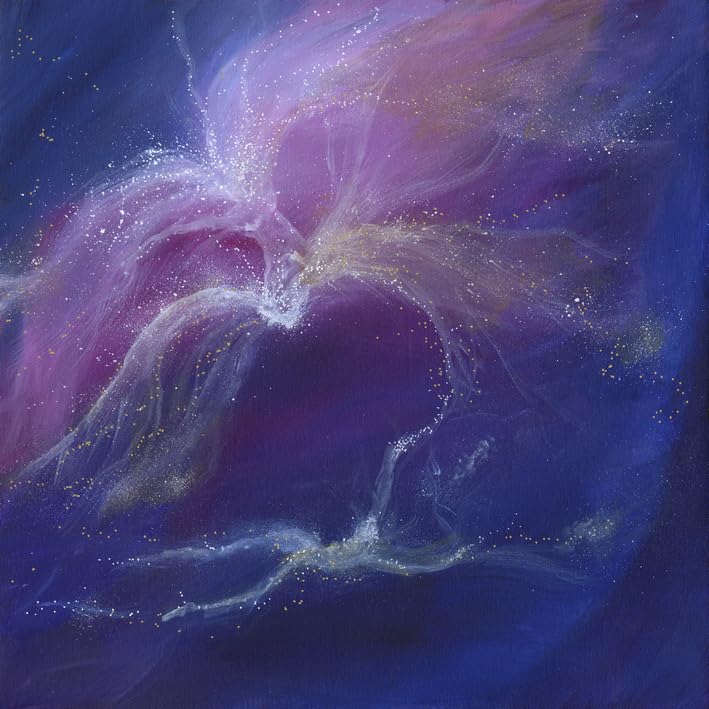 'Send Angel Blessings to Loved Ones' Art Greeting Cards - Spiritual/Inspirational/Angel Design Blank Cards with envelopes by Artist Naomi Walker (Triumph)