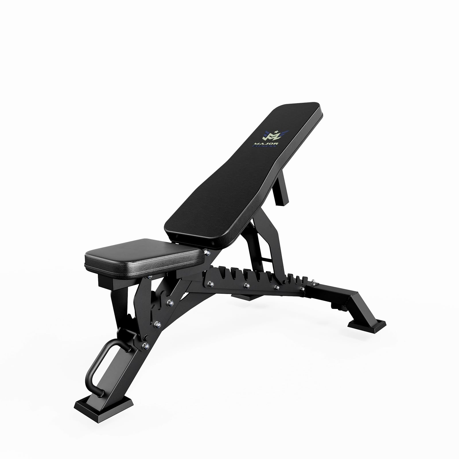 Photo 1 of MAJOR FITNESS Adjustable Weight Bench (Elite Version) - 1300LBS Capacity, 32 Positions for Strength Training, Bench Press, and Full-Body Workouts for Home or Garage Gym, Black