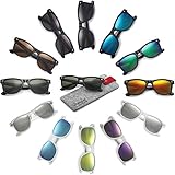 POLARSPEX POLARIZED UNISEX 80'S RETRO CLASSIC TRENDY STYLISH SUNGLASSES