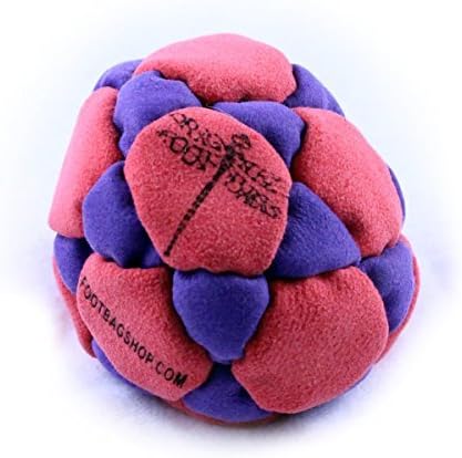 Dragonfly Footbags Purple and Red Illusion 32 Panel (Hacky Sack)