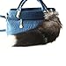 BeautyMood 43cm Supper Huge and Fluffy Golden Gray Fox Tail Fur Cosplay Toy Handbag Accessories Key Chain Ring Hook Tassels
