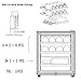 Game Room Mini Wine Refrigerator | Bar Fridge | KingsBottle 11 Bottle Storage Free Standing compatible Wine Fridge - KBU52WBP
