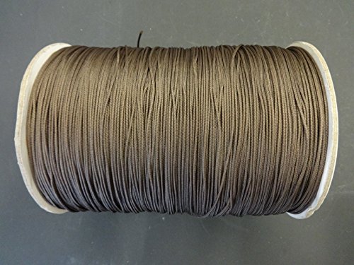 25 YARDS: 1.8 mm Dark Brown Professional Grade Braided Lift Cord for Blinds and Shades