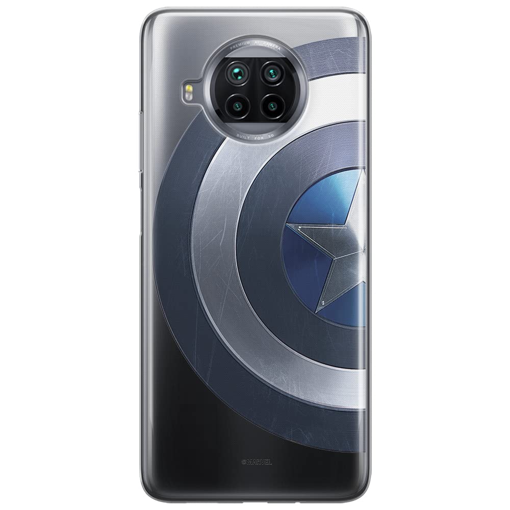 ERT GROUP mobile phone case for Xiaomi MI 10T LITE/REDMI NOTE 9 PRO 5G original and officially Licensed Marvel pattern Captain America 006, partially transparent