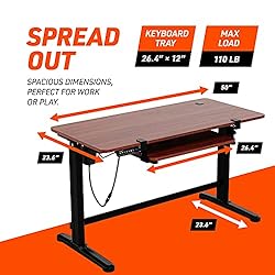 Truweo Adjustable Electric Standing Desk – 50 x