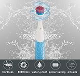 Vivo Technologies Electric Scrubber Cordless Spin Cleaner w/ 4 Heads Bath Tub view 6