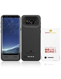 Galaxy S8 Batería Caso, zerolemon 5500 mAh Extended Battery Caso con suave Full protección de borde de TPU para Samsung Galaxy S8 (no para Galaxy S8 Plus), color negro