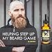 30ml Beard Oil with Comb, TASEYAR Natural Moustache Growing Oil Beard Shaping Tools Fragrance Free Leave in Conditioner with Jojoba Oil for Beard Hair Growth