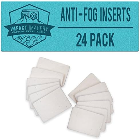 Impact Imagery - Anti Fog Inserts - 24 Pack of Reusable Moisture Absorbing Strips - Humidity Removing Defogger for Underwater Housings - Gopro Hero - SJ4000 SJ5000 - Sony Action Cam