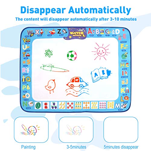 image for Water Doodle Mat, YEEGO Magic Doodle Water Drawing Mat Extra Large Siz