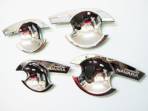 NEW Chrome 4 Doors Handle Surround Insert Trim for Nissan Frontier Navara D40 2005-2013