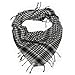 TrendsBlue Trendy Plaid & Houndstooth Check Soft Square Scarf - Black & White Multi