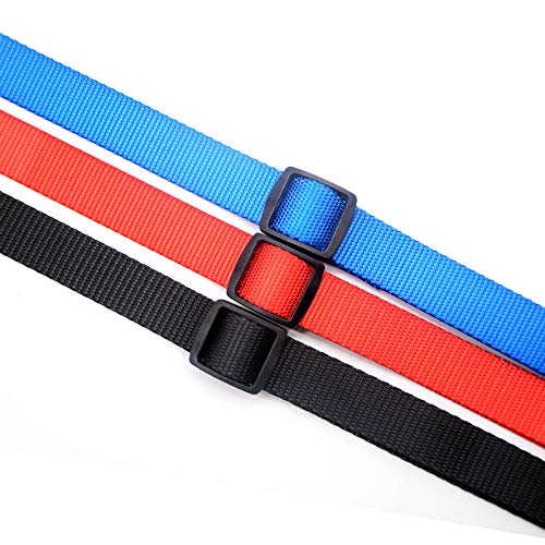 Wellbro 3 in 1 Durable Nylon Dog Leash with Padded Handle, Three- Way Pet Leash with a Coupler, Adjustable and Detachable, Lead for Small, Medium Dogs (Multi-Color)
