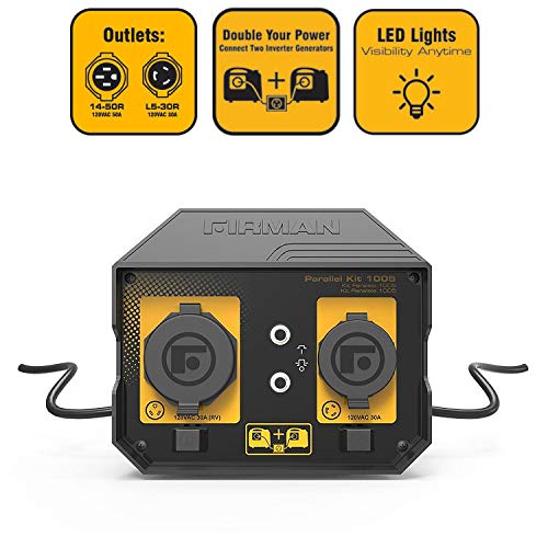 Firman 1201 50 Amp Parallel Kit for Inverter Generators, Black