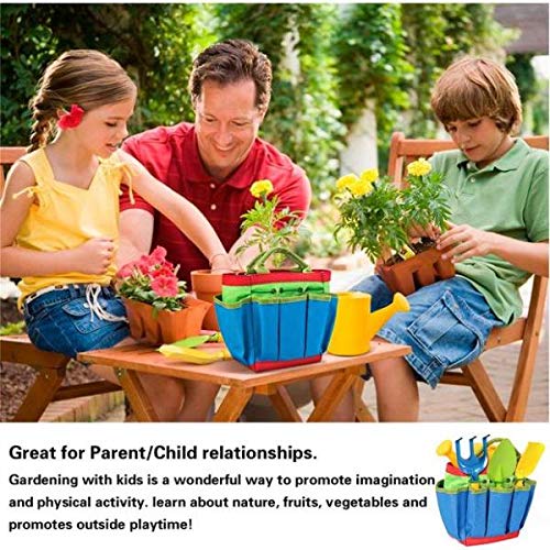 Fenteer 5pcs Garden Tool Set Childrens Watering Can Pretend Play Imagination Outdoor