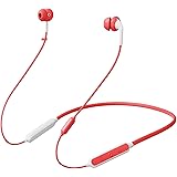 233621 Wave Bluetooth Neckband Headphones, 15 Hrs Playtime Stereo Wireless Earbuds with CVC 8.0 Call Noise Cancellation Micro