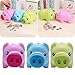 Kathson Piggy Bank Coin Money Cash Collectible Saving Box Pig Toy Kids Gift, pink,Plastic