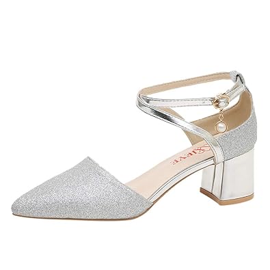 Buy Diandianshop Women S Pointed Belt Buckle Heeled Sandals High