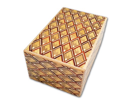 Kujyakubishi pattern 5 sun 10 step japanese puzzle box …